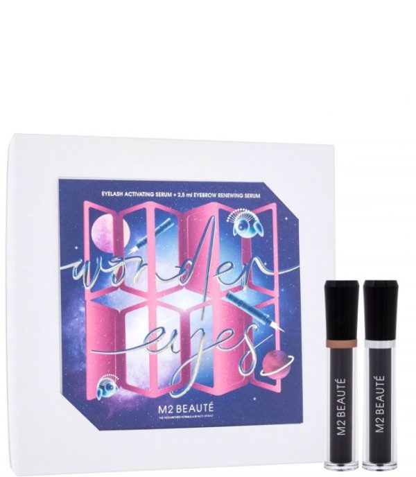M2 Beauté Wonder Eyes Gift Set, Eyelash + Eyebrow (Limited Edition)